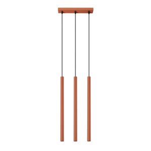Lampa wisząca PASTELO 3 ochra czerwona