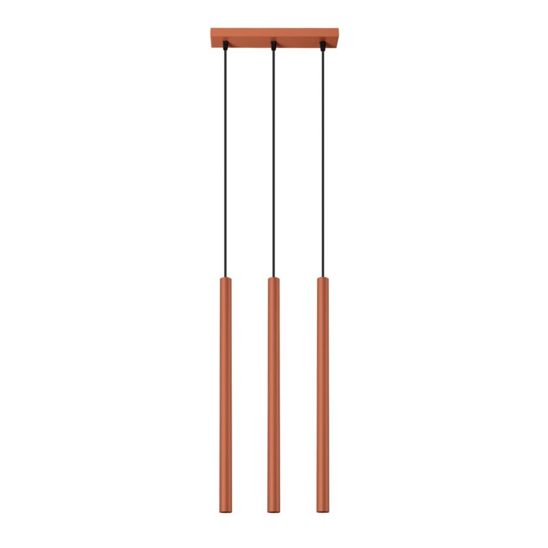 Lampa wisząca PASTELO 3 ochra czerwona