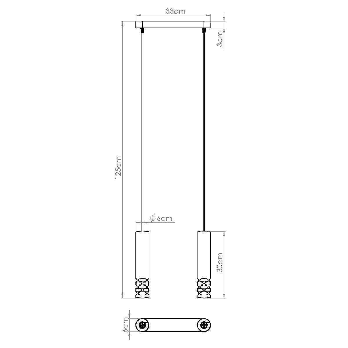 Lampa wisząca LIRO 2 biały Lampa wisząca LIRO 2 biały