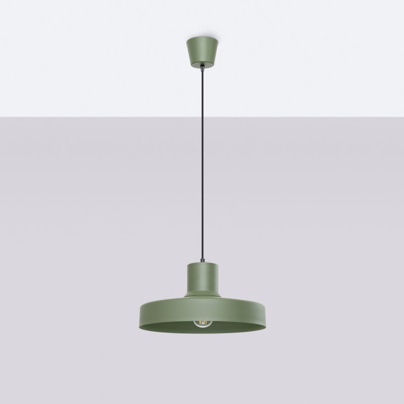 Lampa wisząca BILO zielona oliwka