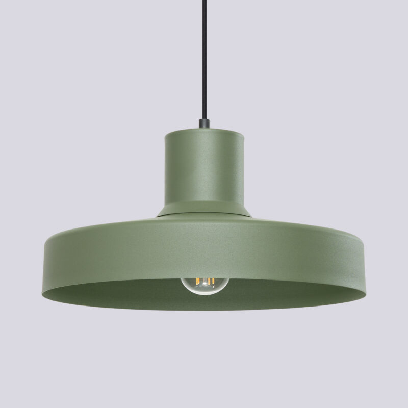 Lampa wisząca BILO zielona oliwka