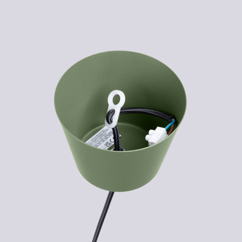 Lampa wisząca BILO zielona oliwka