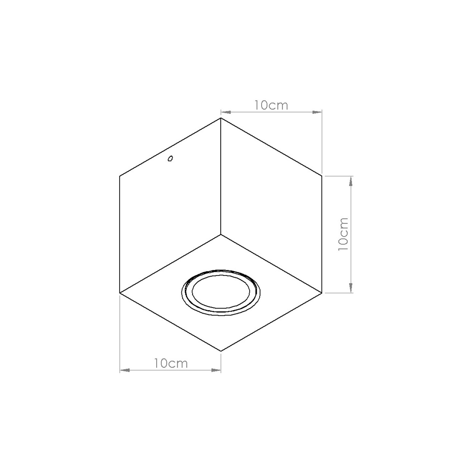 Plafon QUAD beton zielona oliwka Plafon QUAD beton zielona oliwka