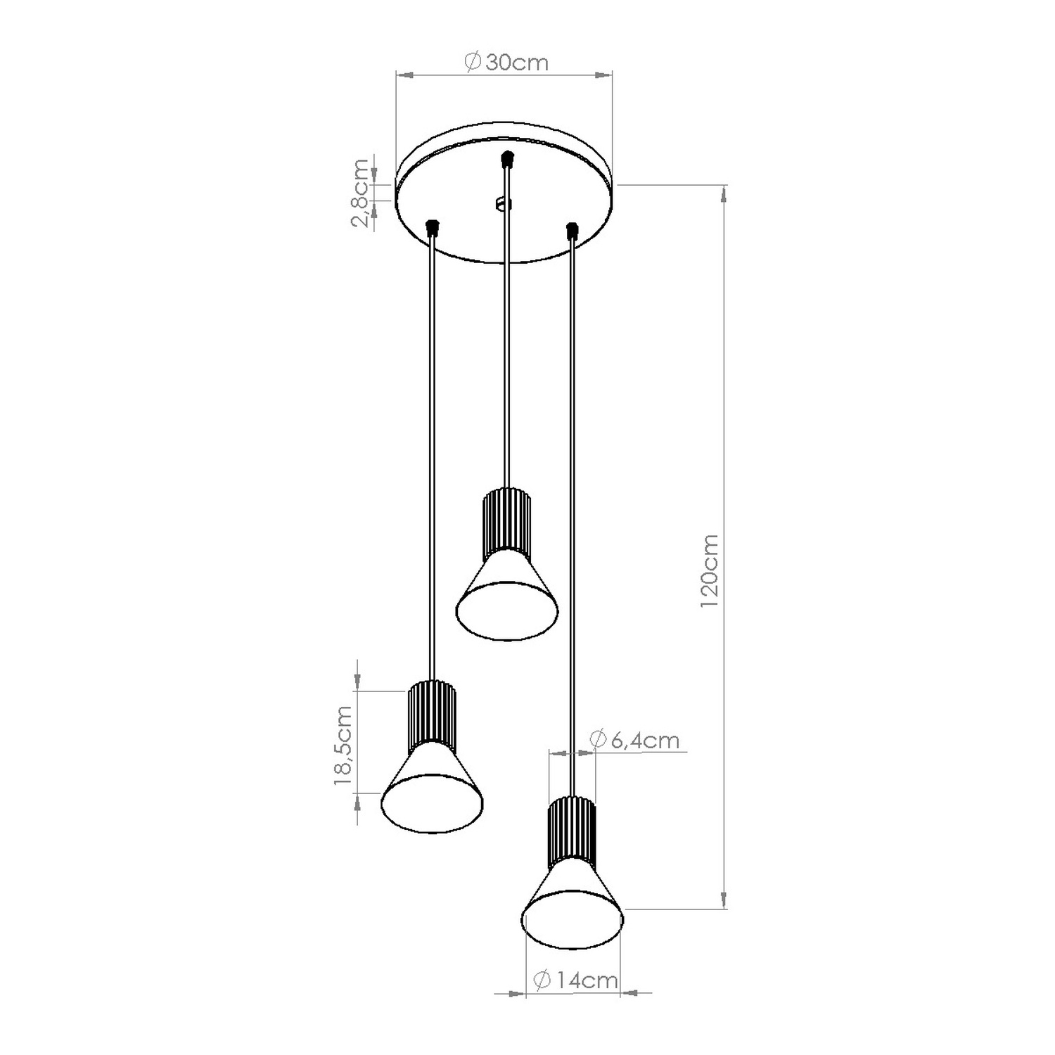 Lampa wisząca ESTRIA 3P beżowa/zielona oliwka Lampa wisząca ESTRIA 3P beżowa/zielona oliwka