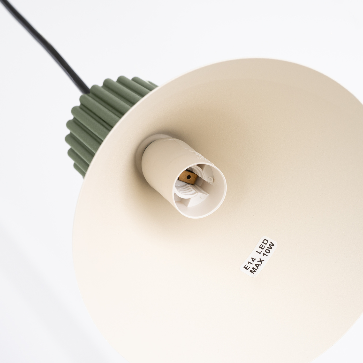 Lampa wisząca ESTRIA 3P beżowa/zielona oliwka Lampa wisząca ESTRIA 3P beżowa/zielona oliwka