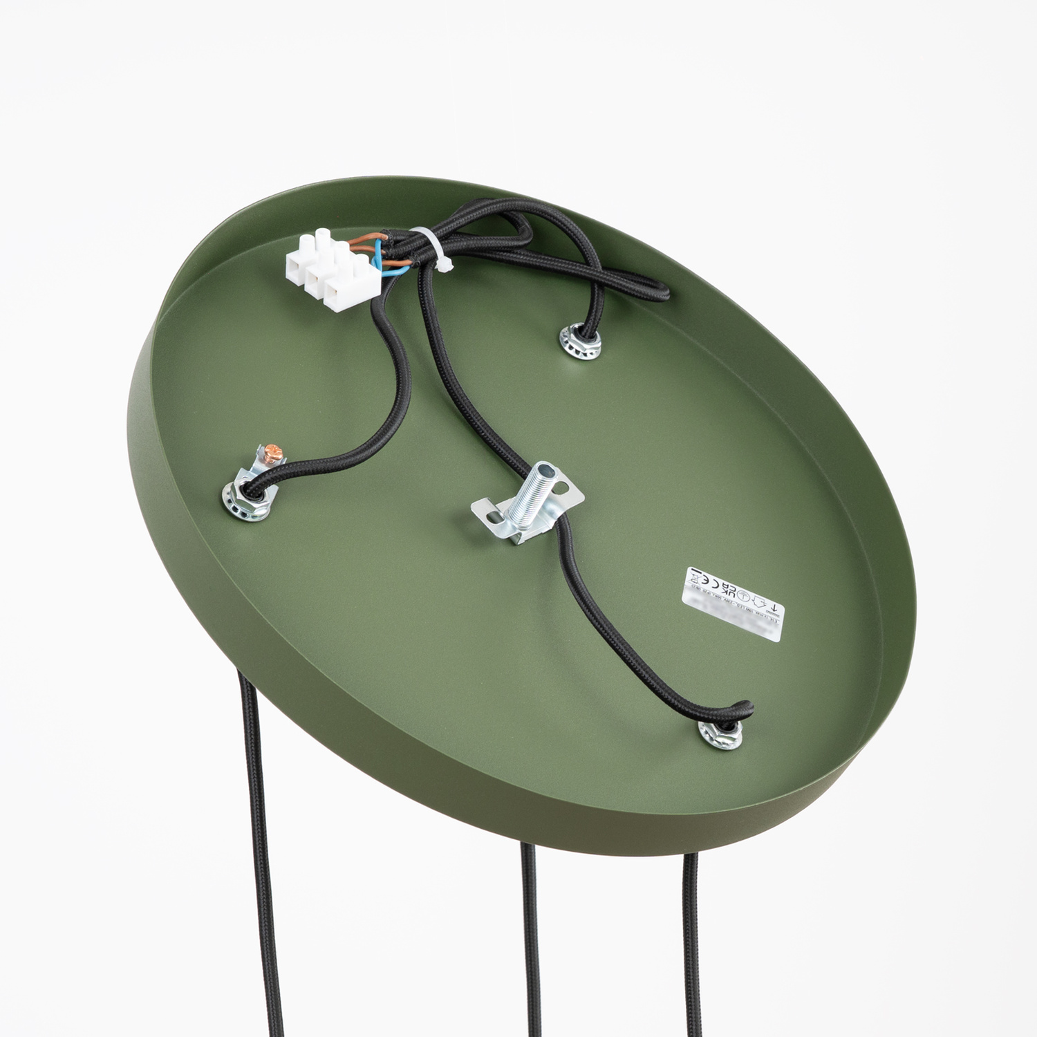 Lampa wisząca ESTRIA 3P beżowa/zielona oliwka Lampa wisząca ESTRIA 3P beżowa/zielona oliwka