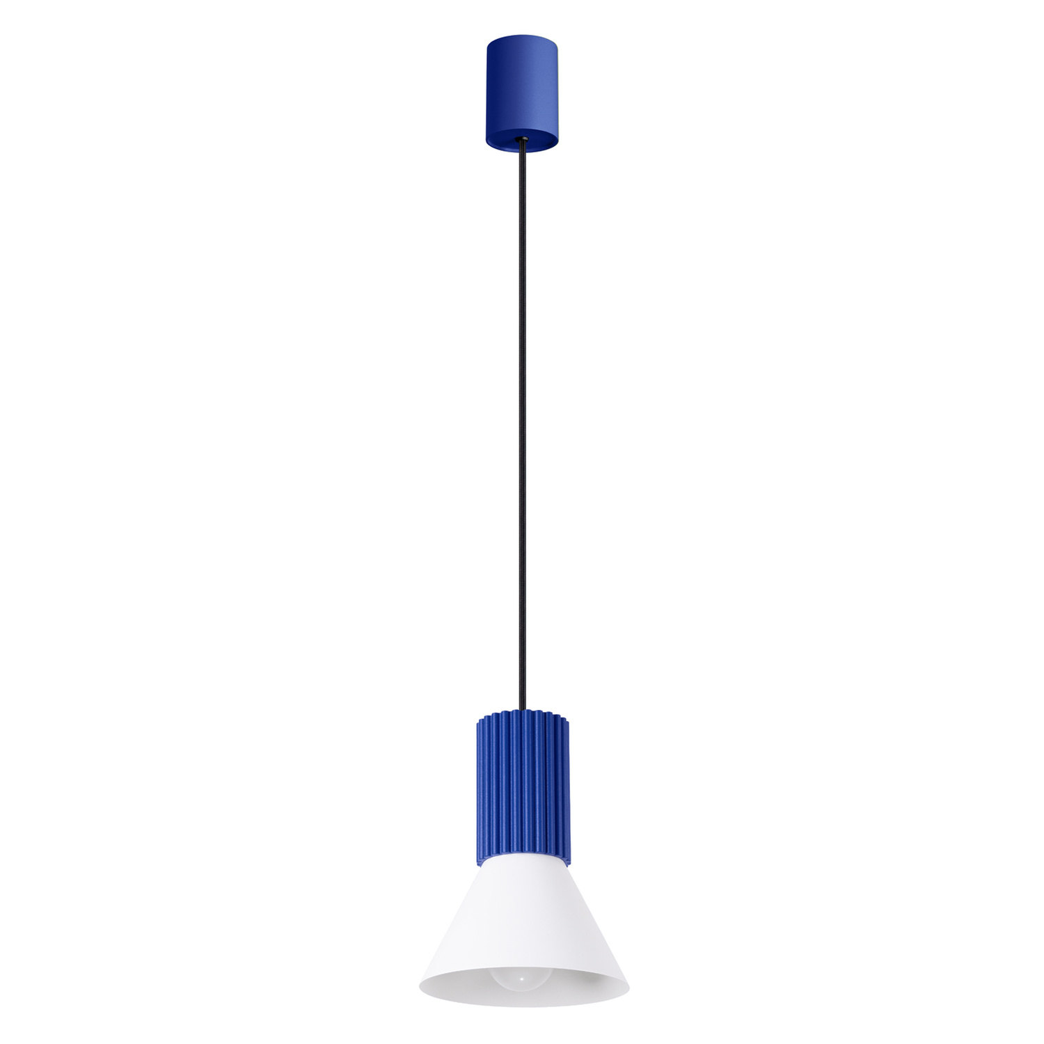 Lampa wisząca ESTRIA 1 biała/ultramaryna Lampa wisząca ESTRIA 1 biała/ultramaryna