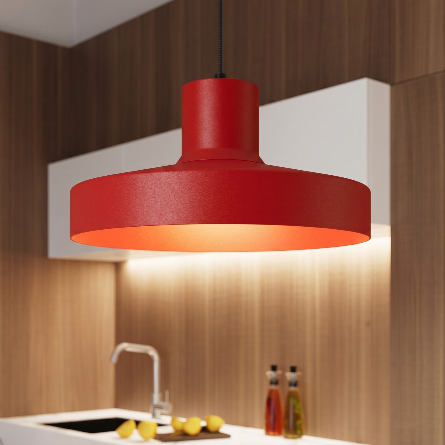 Lampa wisząca BILO czerwona Lampa wisząca BILO czerwona