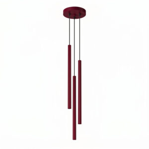 Lampa wisząca PASTELO 3P burgund