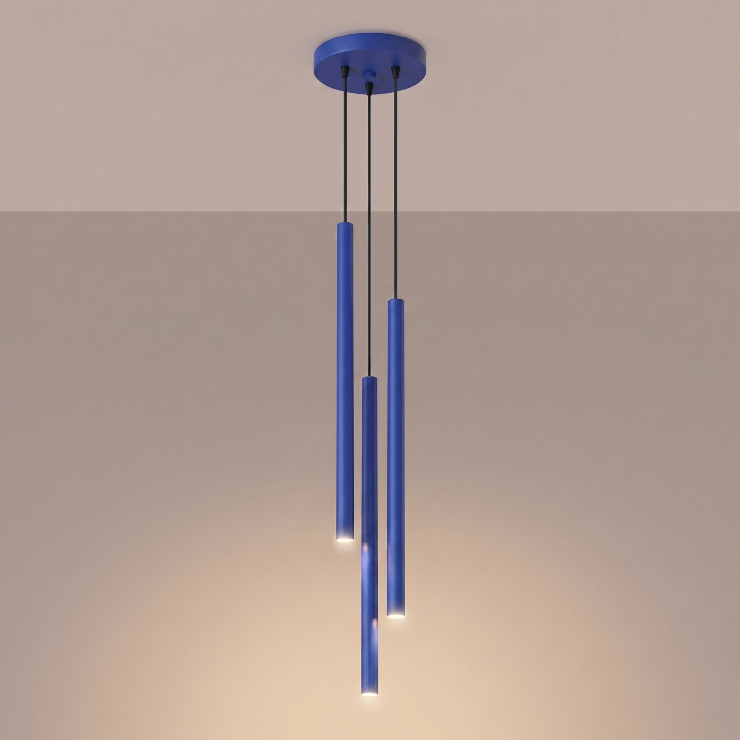 Lampa wisząca PASTELO 3P ultramaryna Lampa wisząca PASTELO 3P ultramaryna