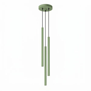 Lampa wisząca PASTELO 3P szałwiowa