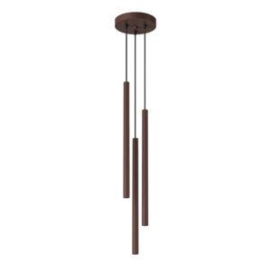 Lampa wisząca PASTELO 3P brązowa