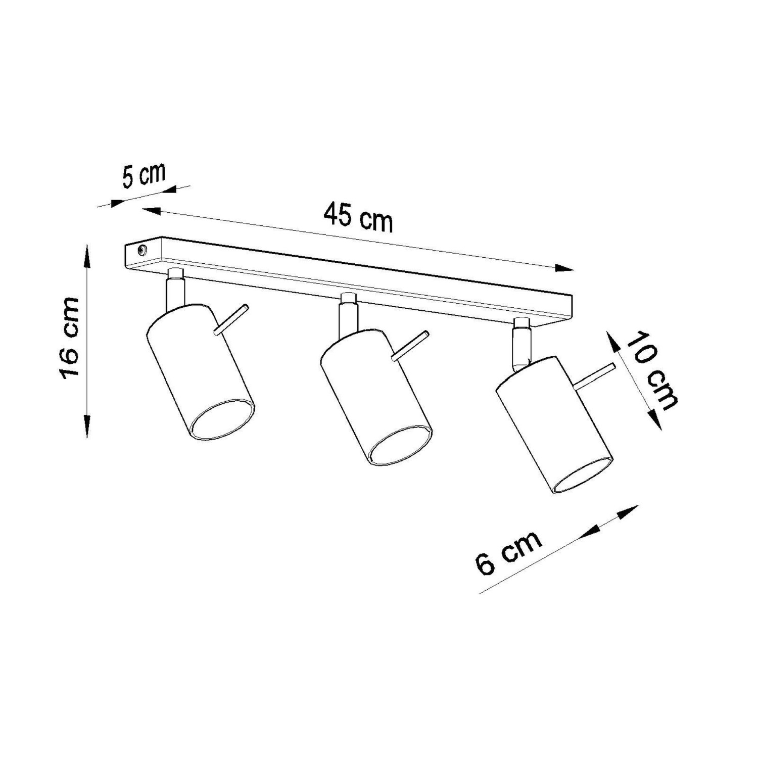 Plafon RING 3L burgund Plafon RING 3L burgund