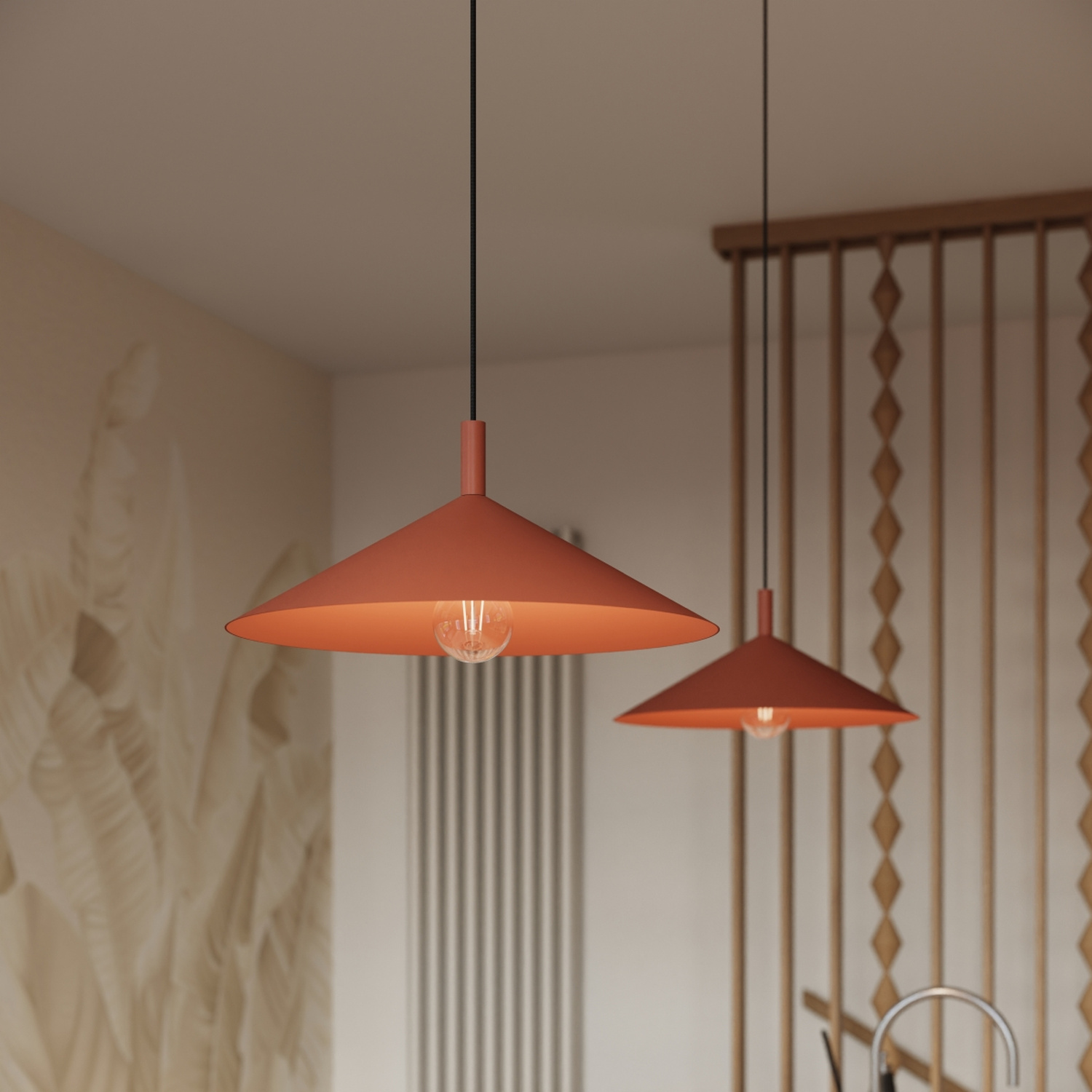 Lampa wisząca NOX 40 ochra czerwona Lampa wisząca NOX 40 ochra czerwona