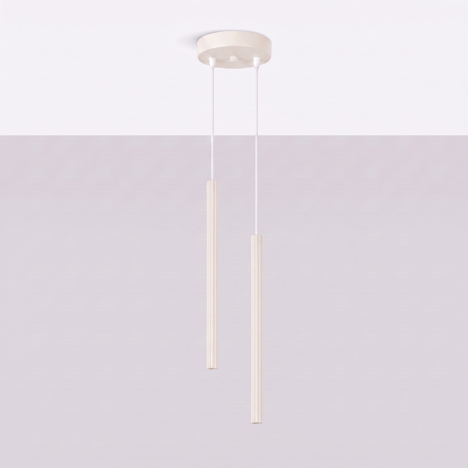 Lampa wisząca ARCHE 2P beżowa Lampa wisząca ARCHE 2P beżowa