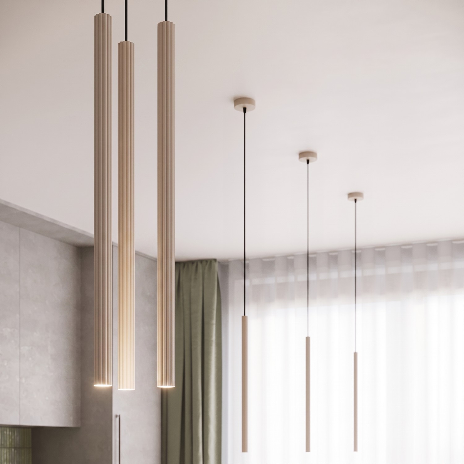 Lampa wisząca ARCHE 1 taupe Lampa wisząca ARCHE 1 taupe