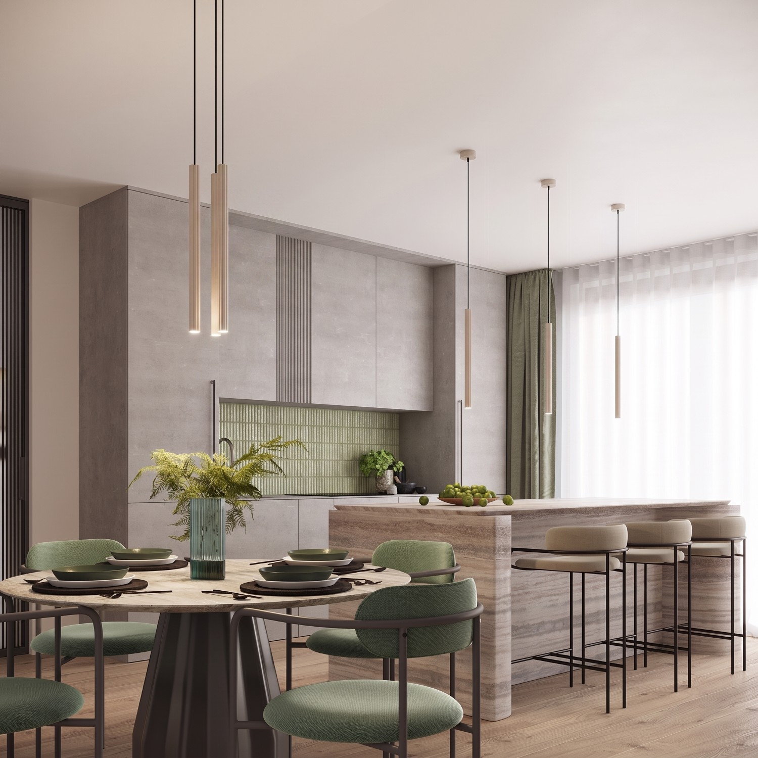 Lampa wisząca ARCHE 3P taupe Lampa wisząca ARCHE 3P taupe