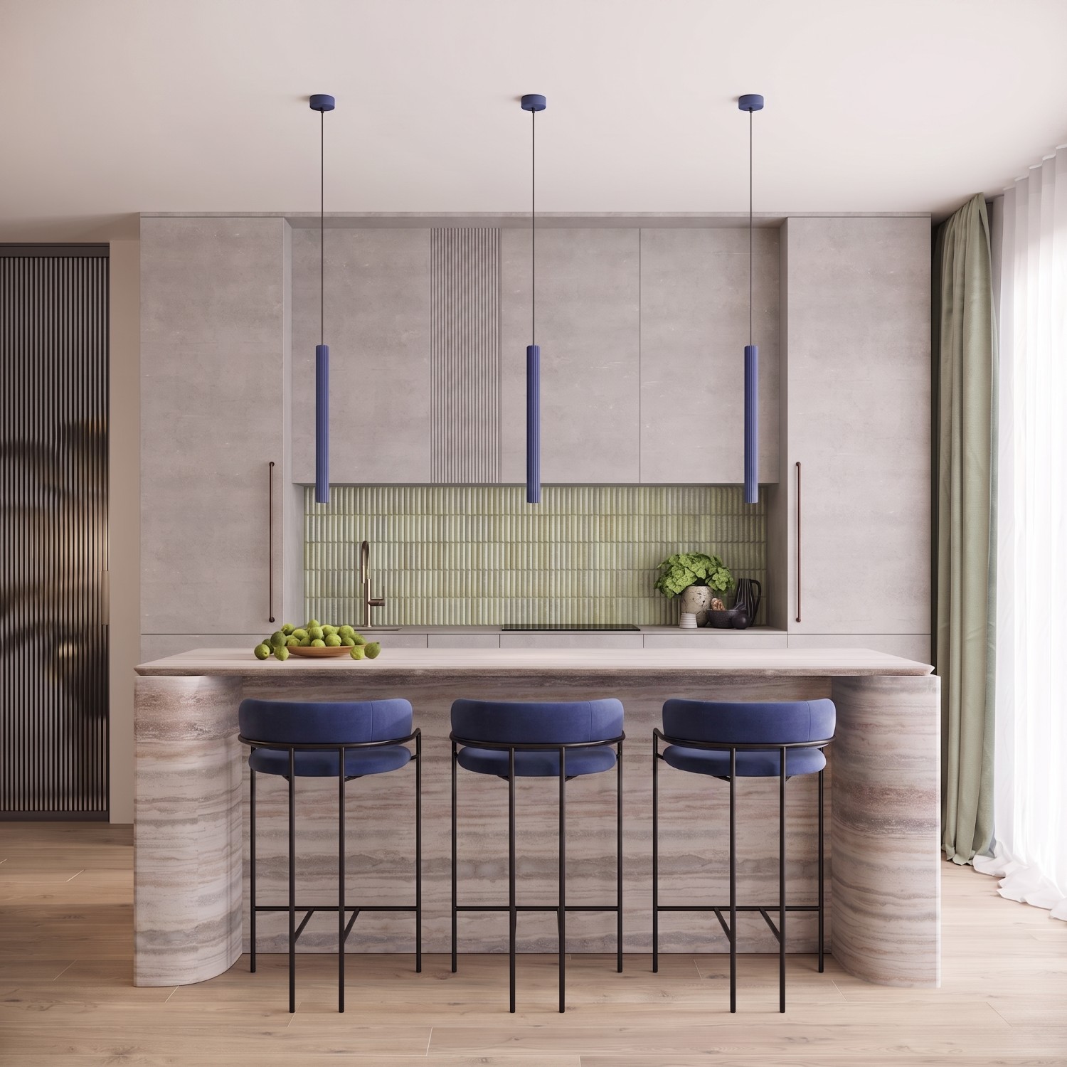 Lampa wisząca ARCHE 2P ultramaryna Lampa wisząca ARCHE 2P ultramaryna