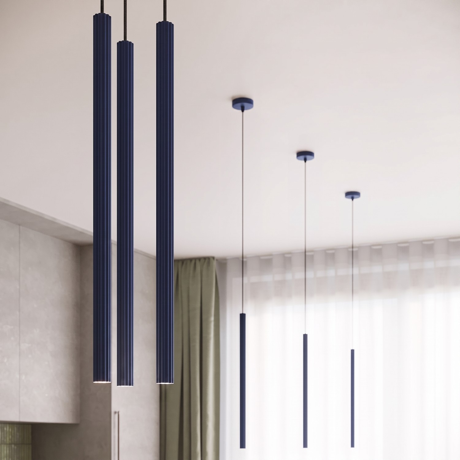 Lampa wisząca ARCHE 2P ultramaryna Lampa wisząca ARCHE 2P ultramaryna