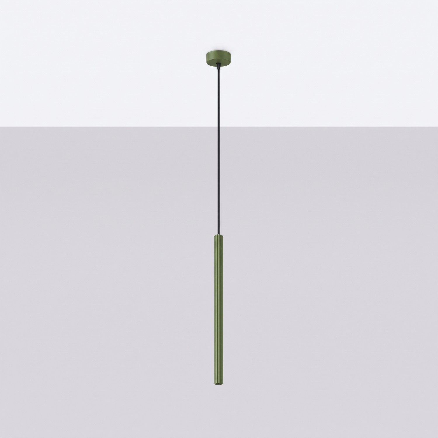 Lampa wisząca ARCHE 1 zielona oliwka Lampa wisząca ARCHE 1 zielona oliwka