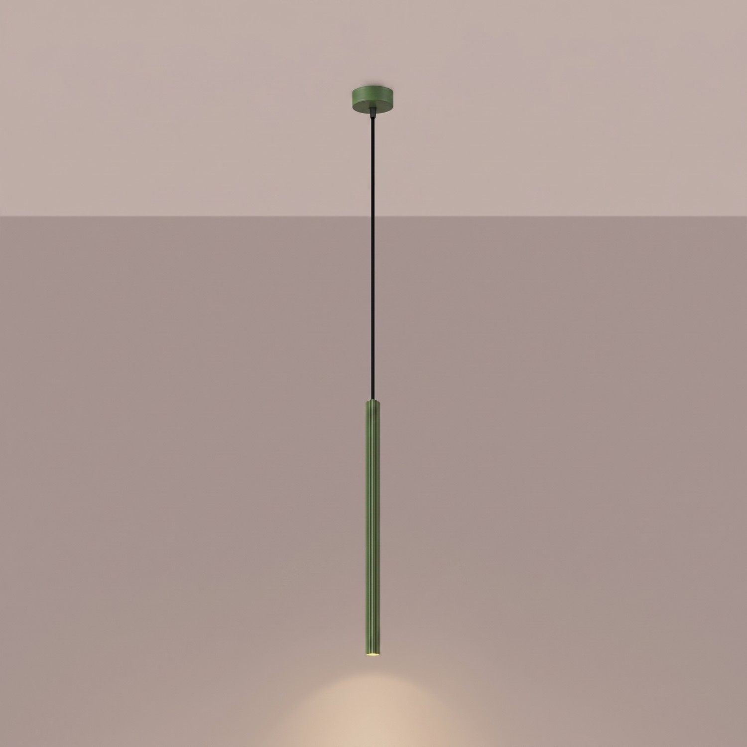 Lampa wisząca ARCHE 1 zielona oliwka Lampa wisząca ARCHE 1 zielona oliwka