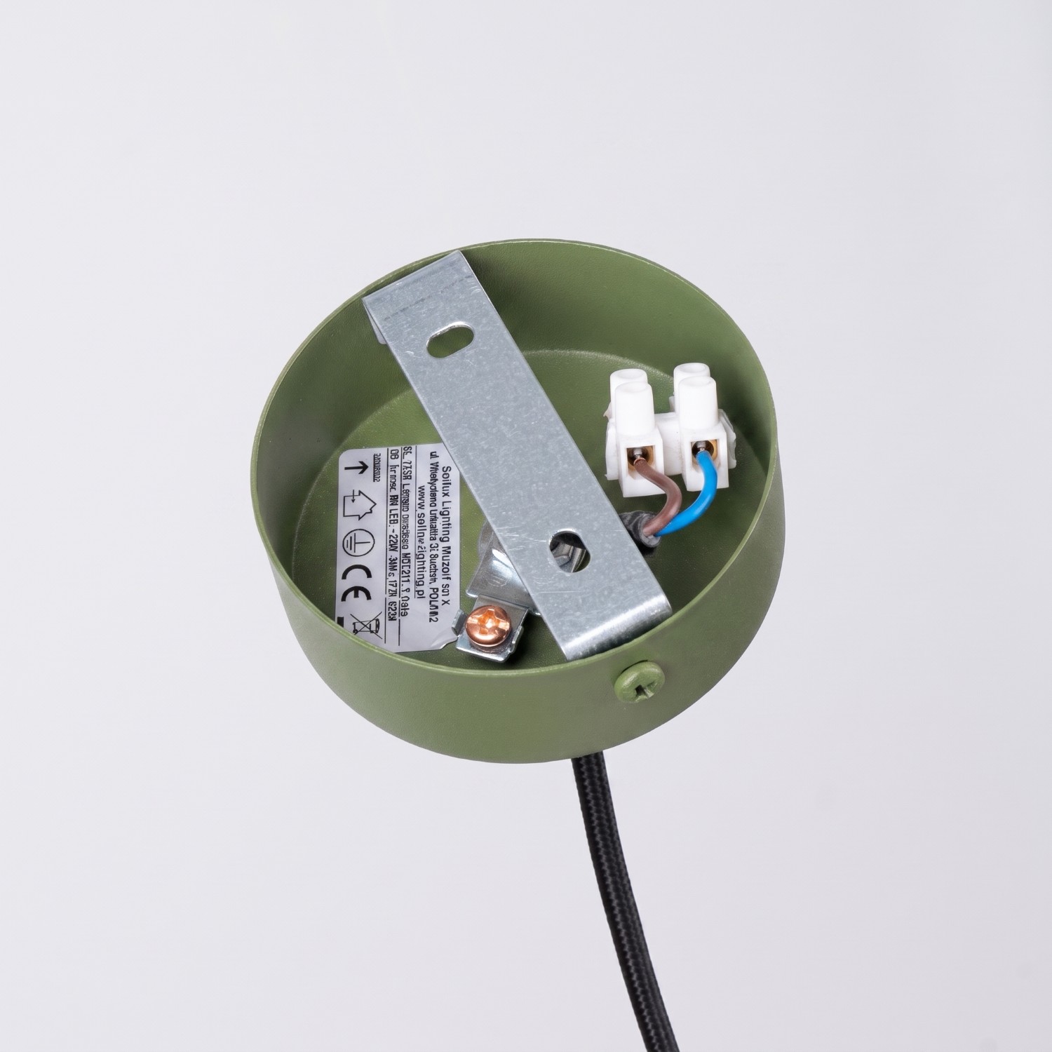 Lampa wisząca ARCHE 1 zielona oliwka Lampa wisząca ARCHE 1 zielona oliwka