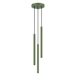 Lampa wisząca ARCHE 3P zielona oliwka