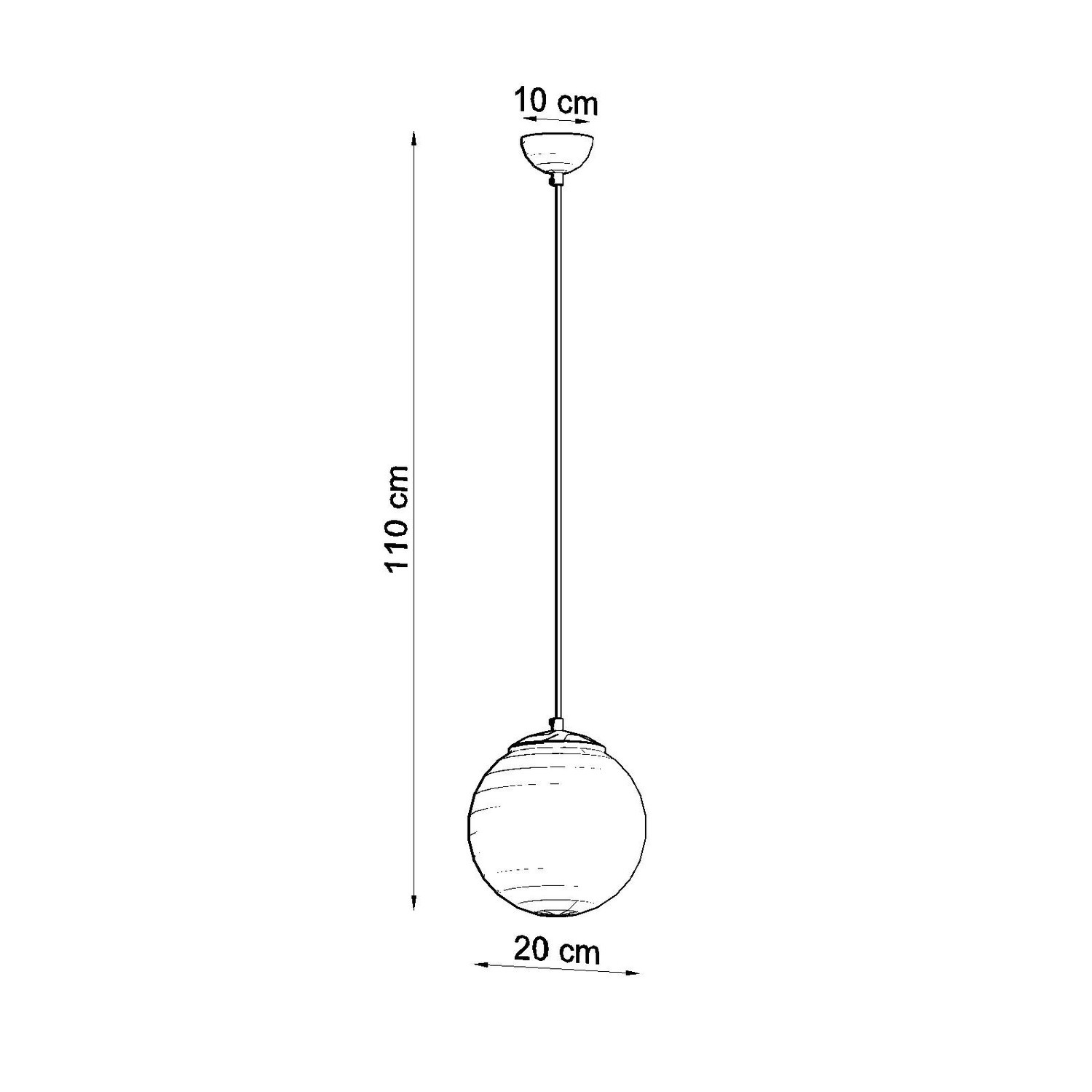 Lampa wisząca UGO 20 biała Lampa wisząca UGO 20 biała