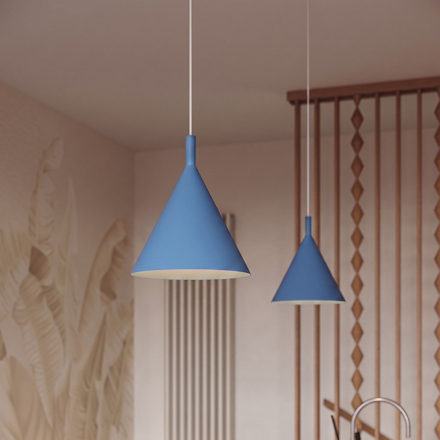 Lampa wisząca NOX 25 błękitna Lampa wisząca NOX 25 błękitna