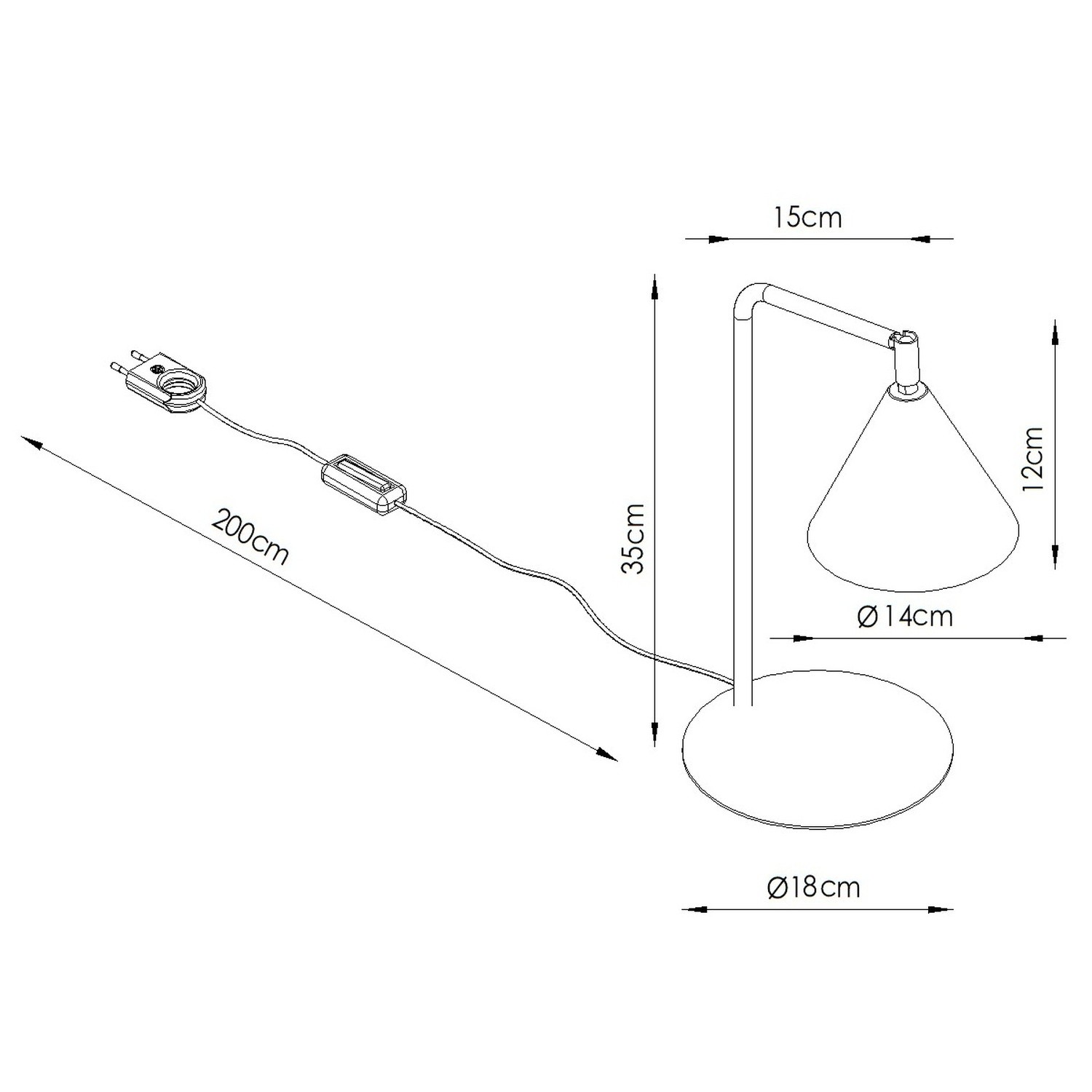 Lampa biurkowa NOX różowa Lampa biurkowa NOX różowa