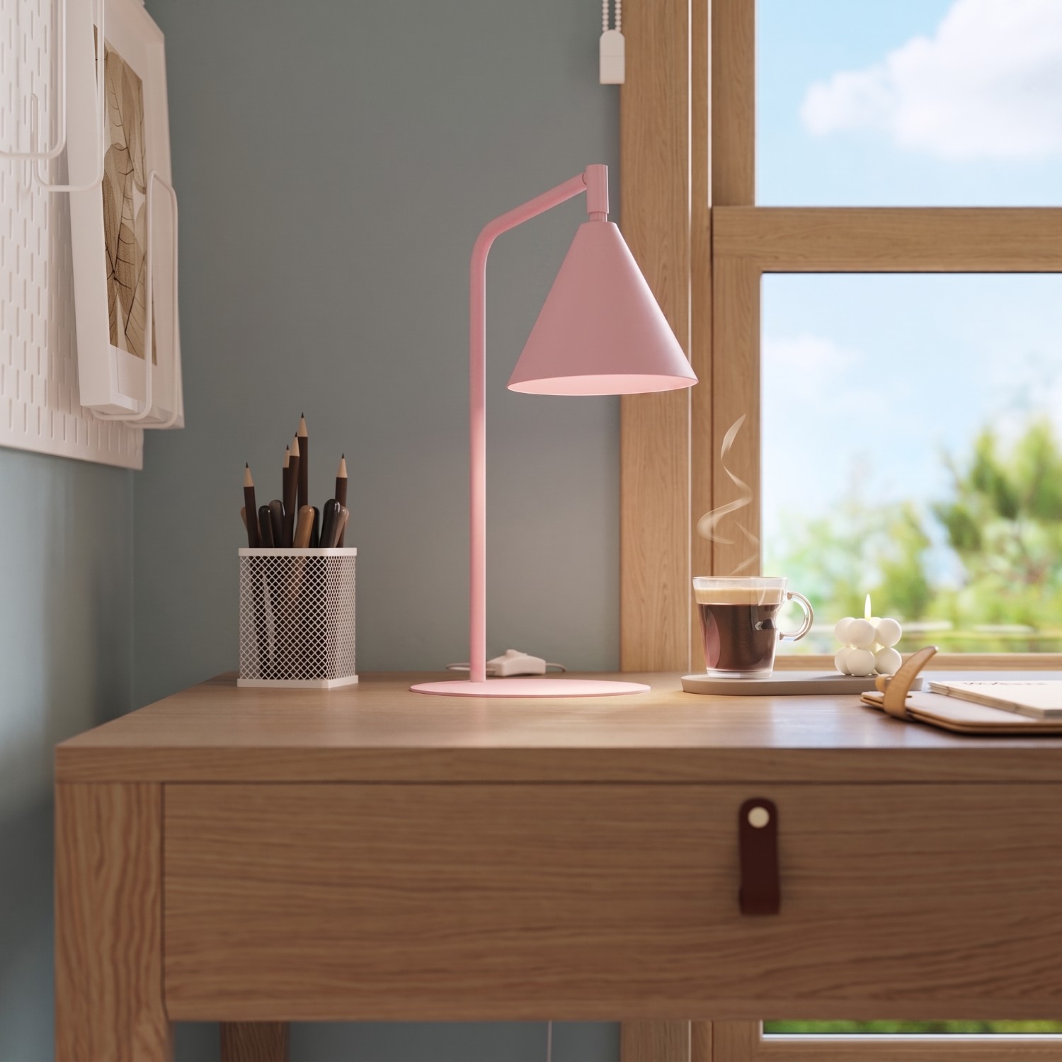 Lampa biurkowa NOX różowa Lampa biurkowa NOX różowa